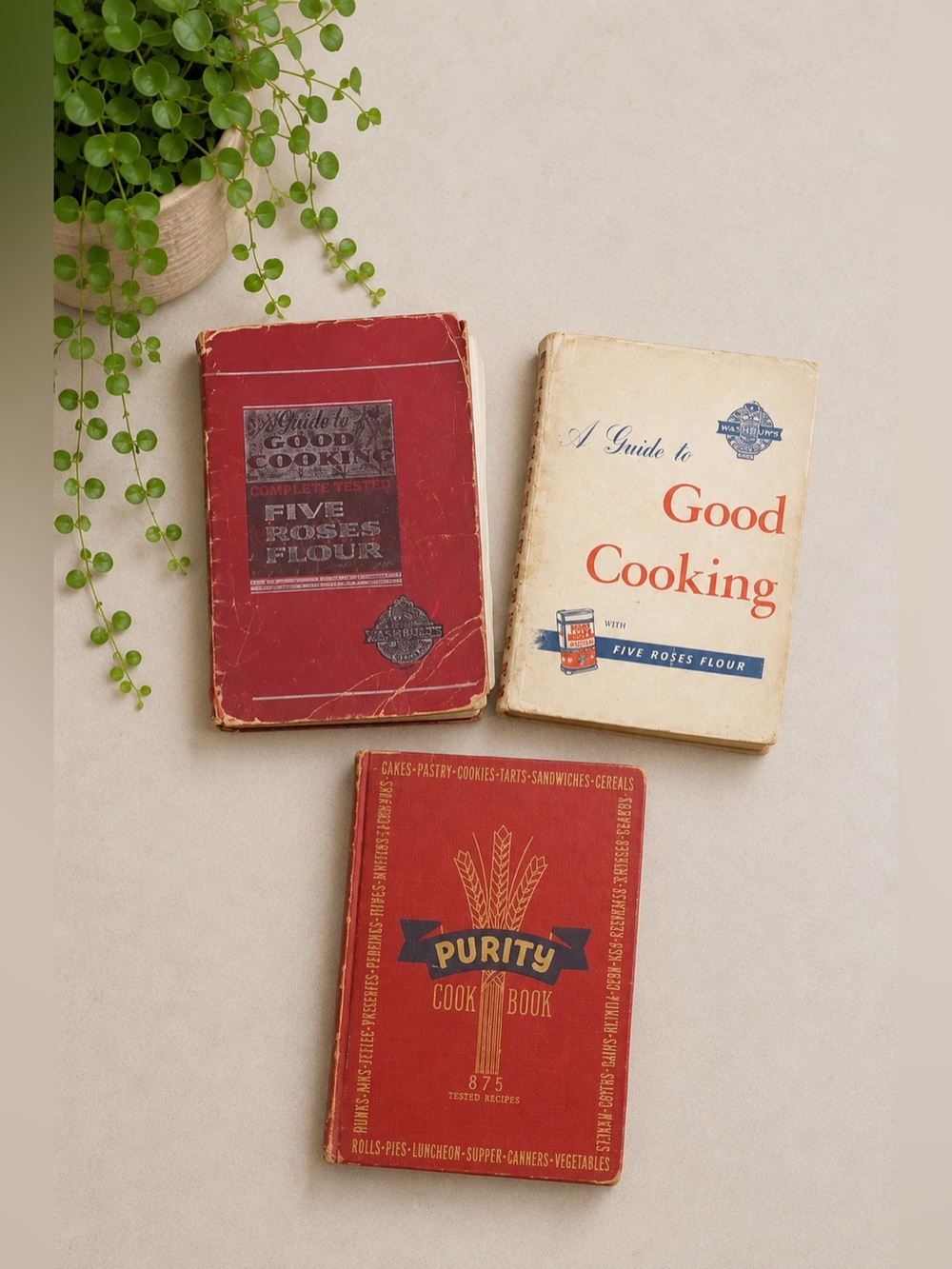 Vintage Cookbooks Purity Five Roses Mid Century Baking Collectible Set Nostalgia